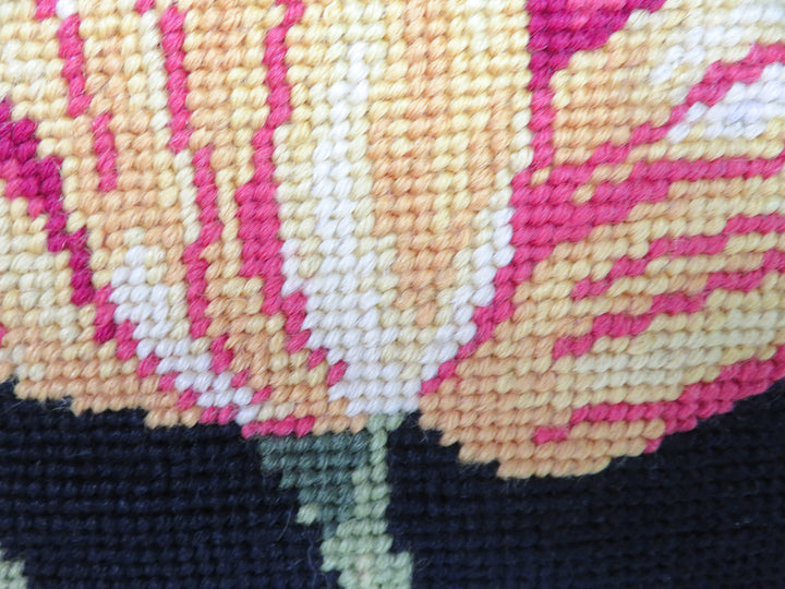 Needlepoint Throw Pillow