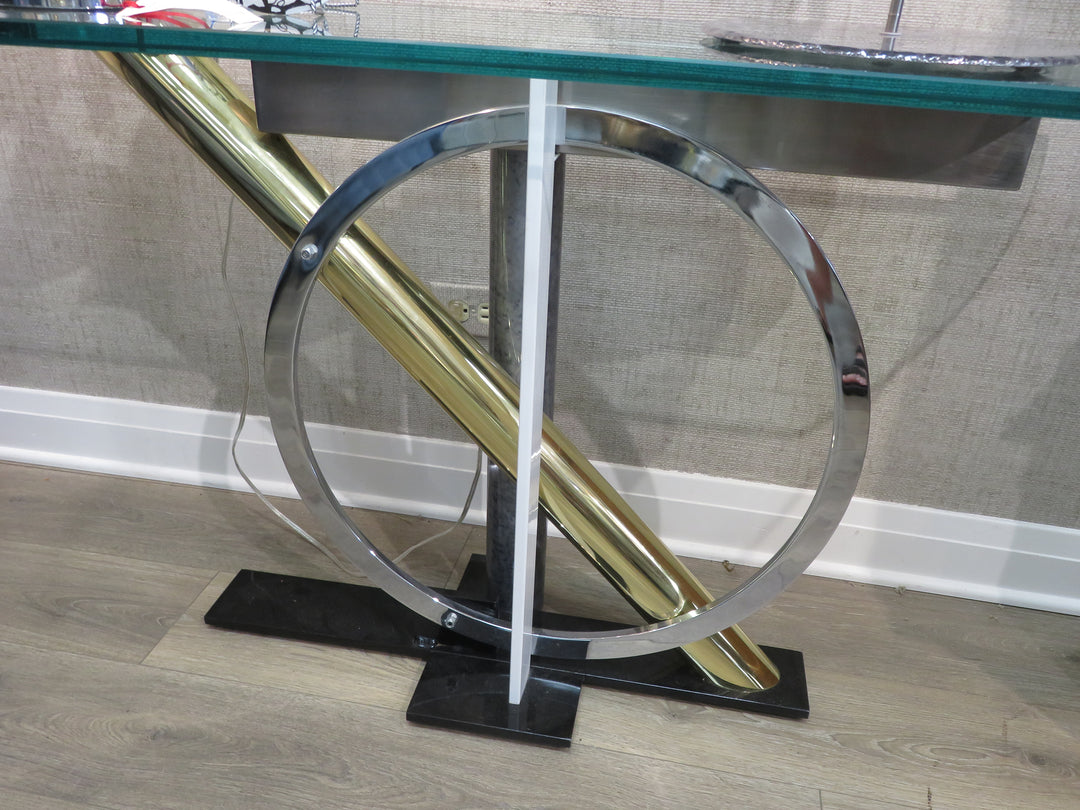 Post Modern Sculptural Console Table