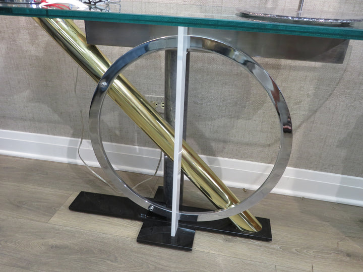 Post Modern Sculptural Console Table