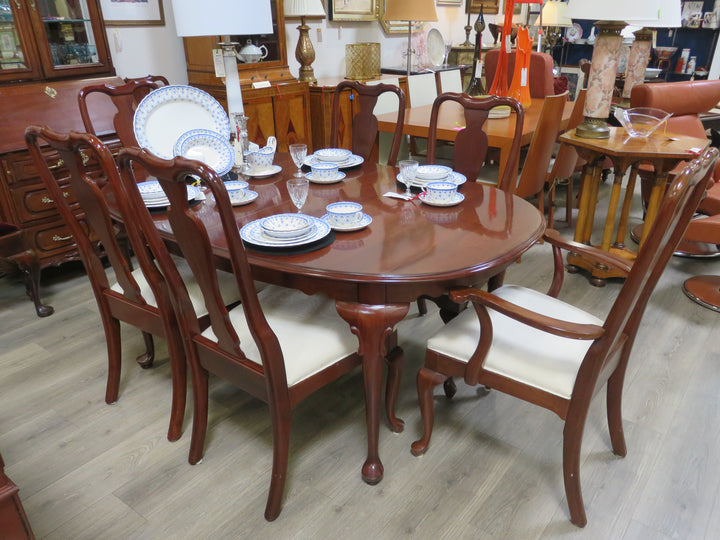 Ethan Allen Dining Table & Six Chairs