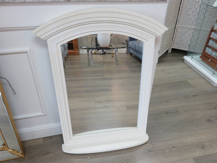 Cream Colored Mirror with Ledge
