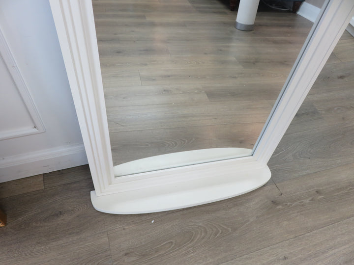 Cream Colored Mirror with Ledge