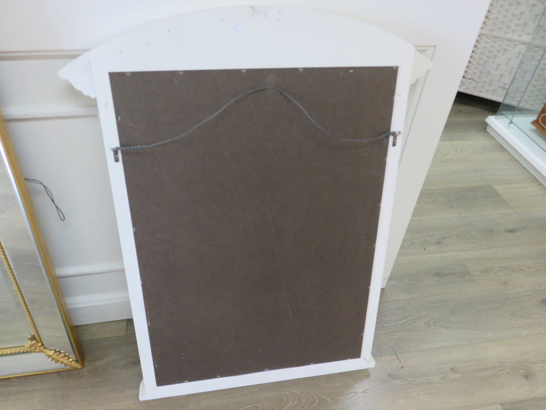 Cream Colored Mirror with Ledge