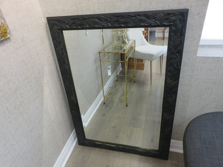 Black Framed Beveled Mirror