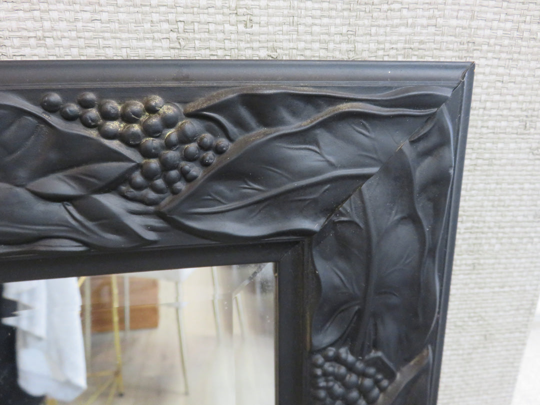Black Framed Beveled Mirror