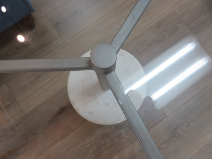 Concrete & Glass Side Table