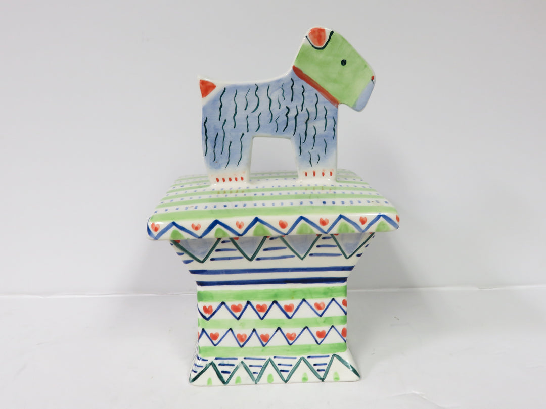 Lidded Dog Treat Canister