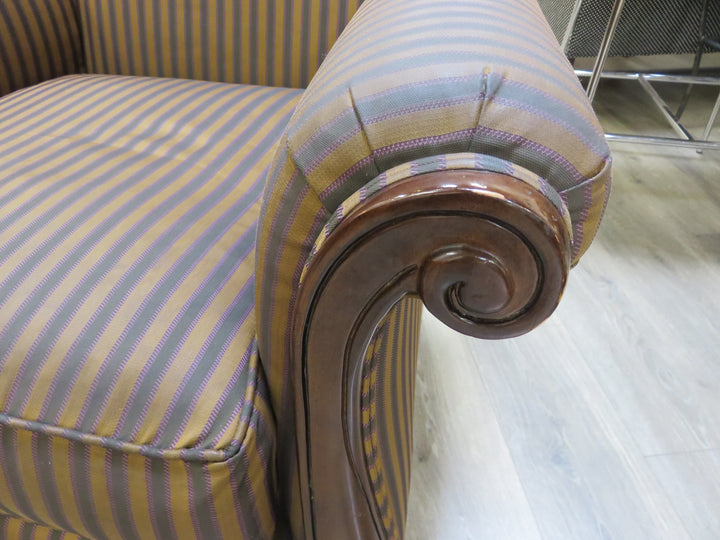 Drexel Heritage Striped Arm Chair