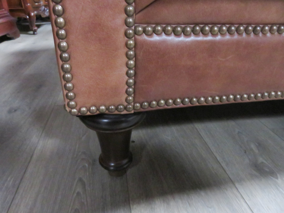 Plunkett Brown Leather Sofa