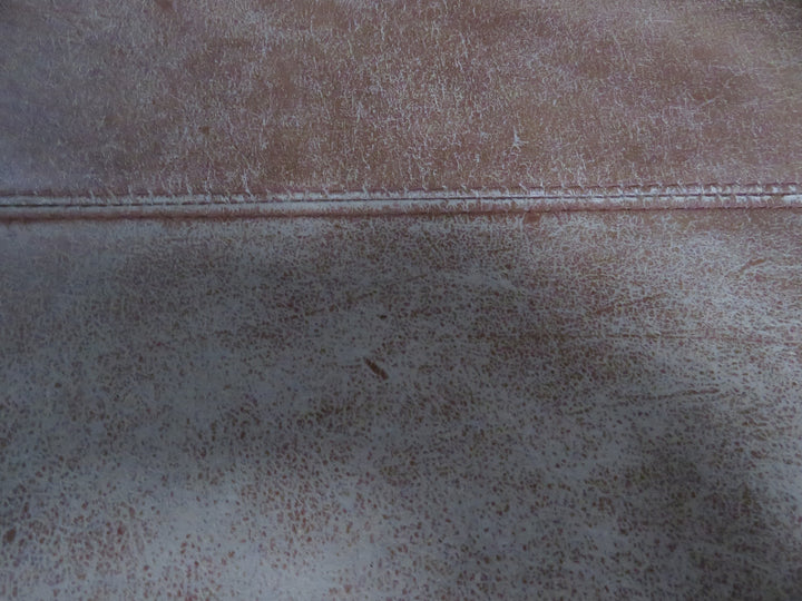 Plunkett Brown Leather Ottoman