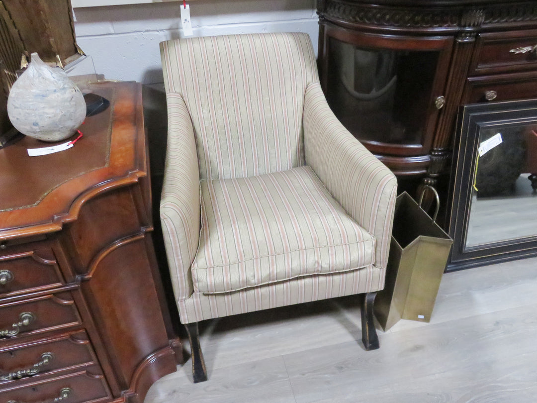 Striped Slipper Chair