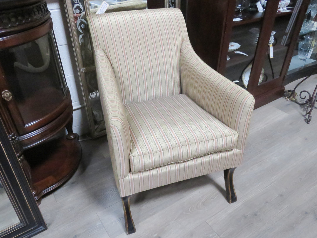 Striped Slipper Chair