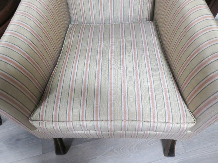 Striped Slipper Chair