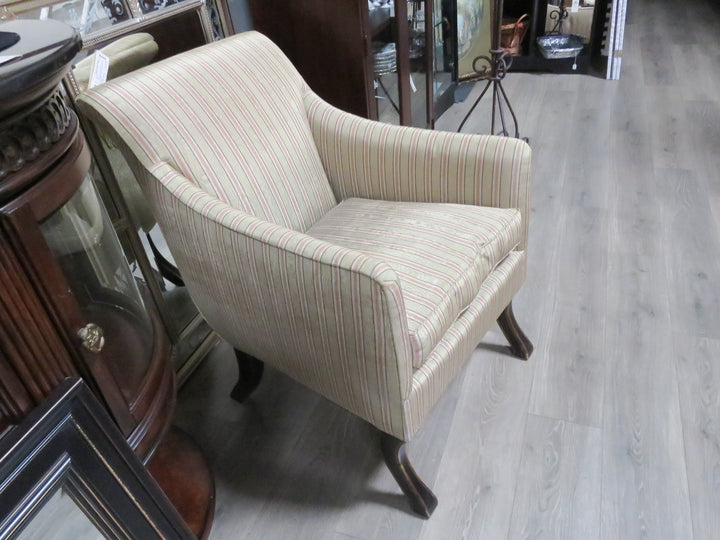 Striped Slipper Chair