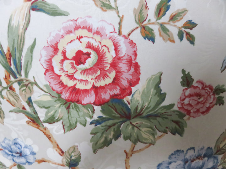 Floral Wing Chair & Ottoman