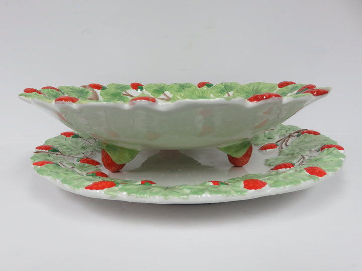 Mottahedeh Berry Bowl and Underplate