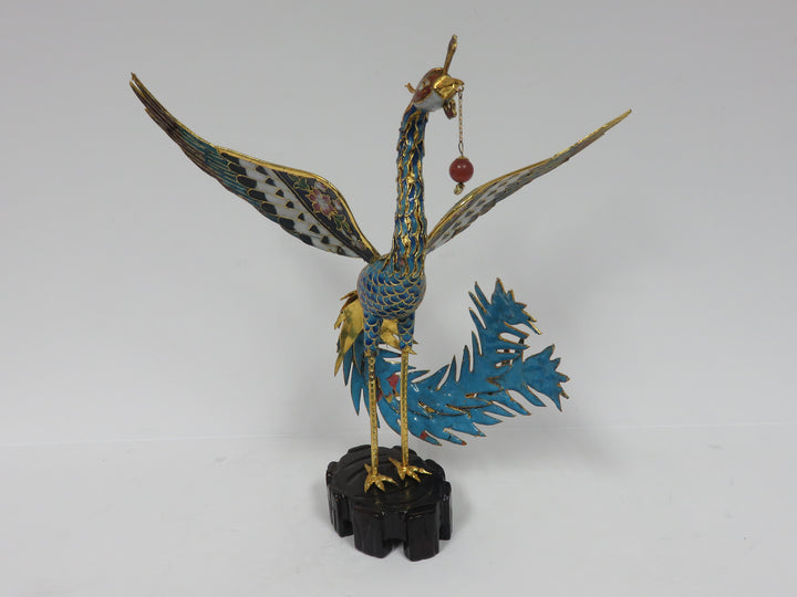 Cloisonne Phoenix Sculpture