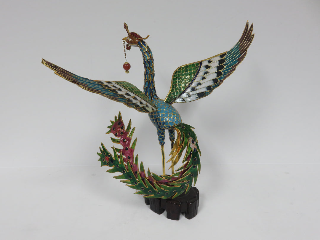 Cloisonne Phoenix Sculpture