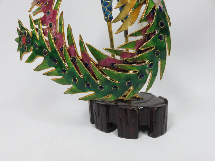 Cloisonne Phoenix Sculpture