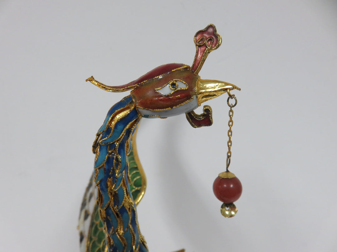Cloisonne Phoenix Sculpture