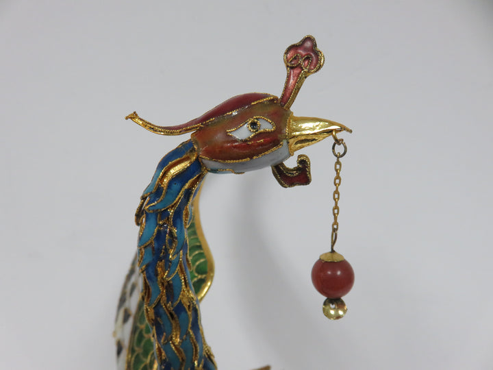 Cloisonne Phoenix Sculpture