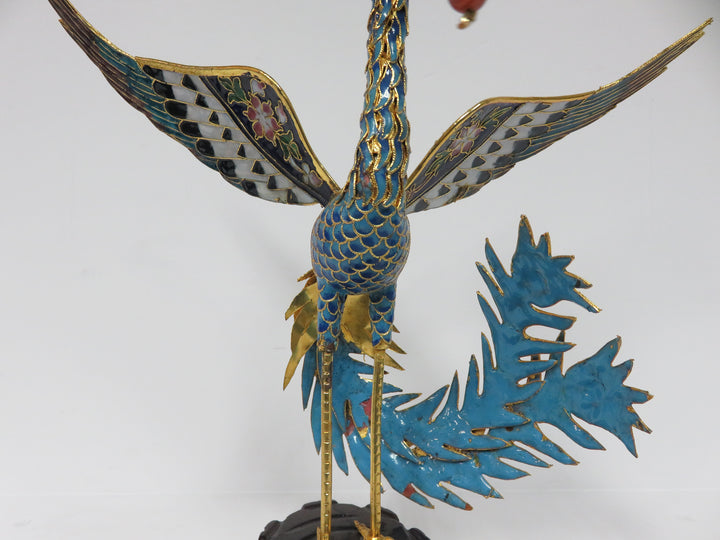Cloisonne Phoenix Sculpture