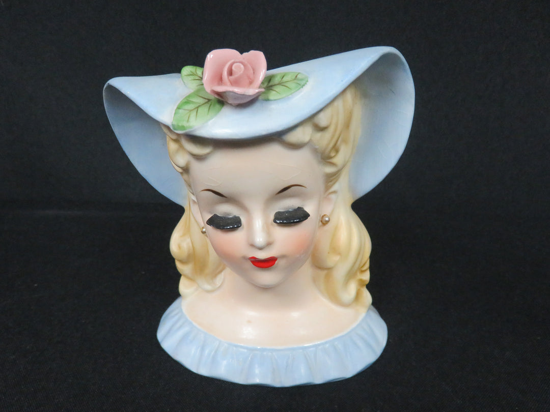 Blue Head Vase