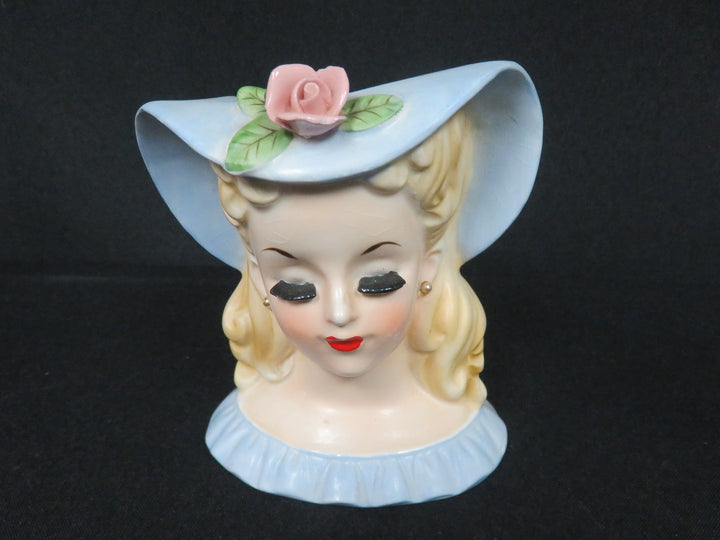 Blue Head Vase