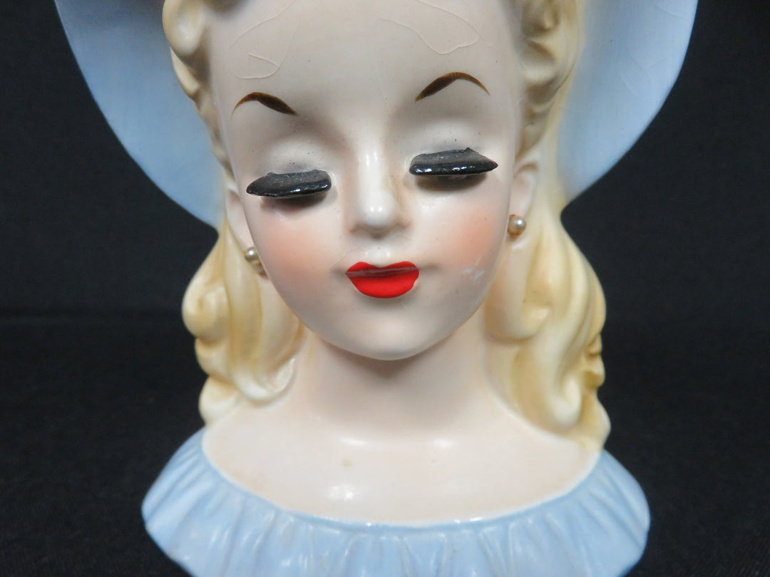 Blue Head Vase