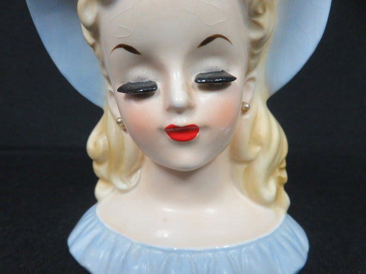 Blue Head Vase
