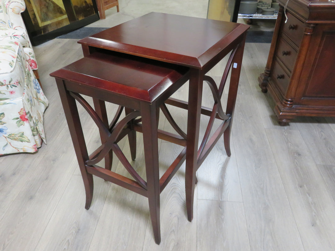 Dark Wood Nesting Tables