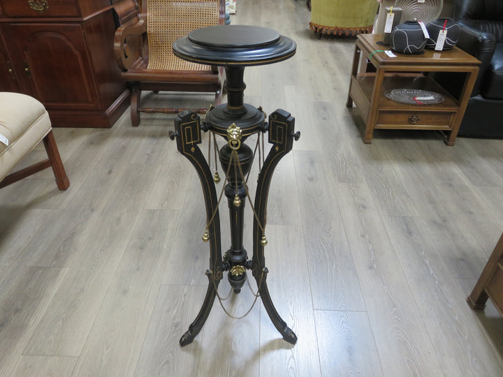 Ebonized Wood Plant Stand