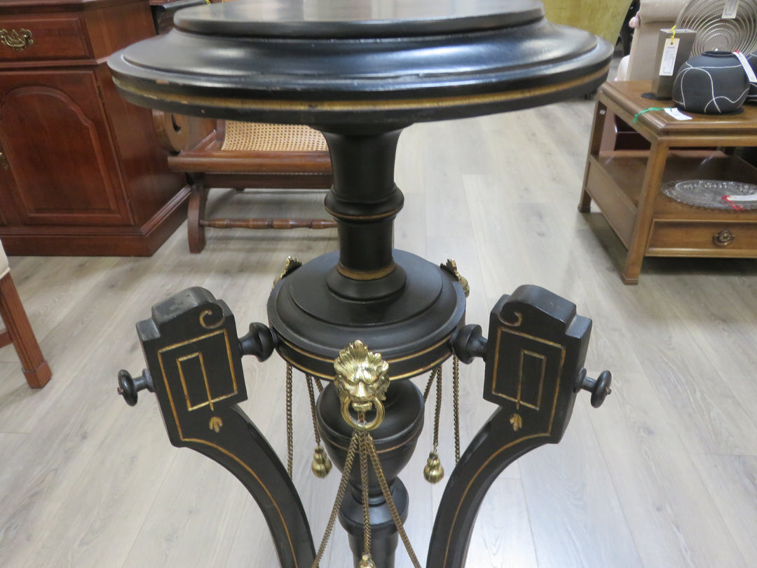 Ebonized Wood Plant Stand