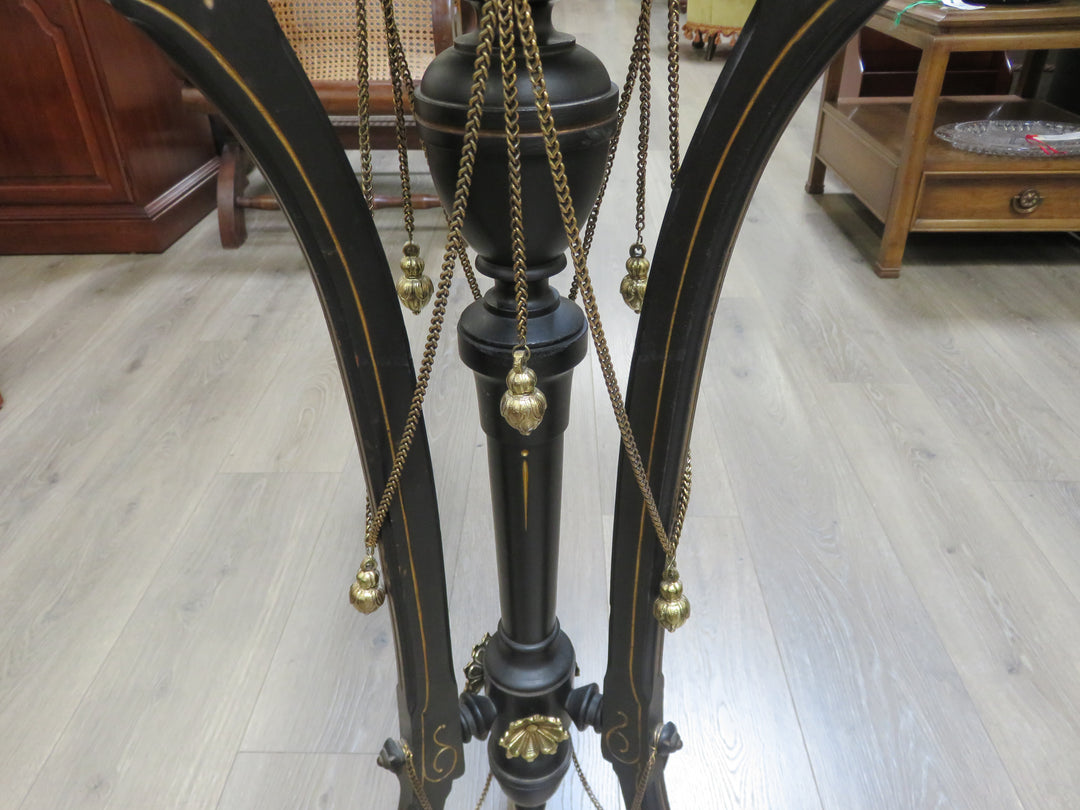 Ebonized Wood Plant Stand
