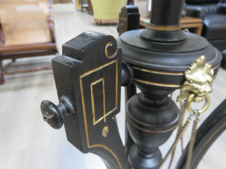 Ebonized Wood Plant Stand