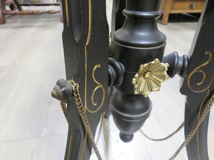 Ebonized Wood Plant Stand