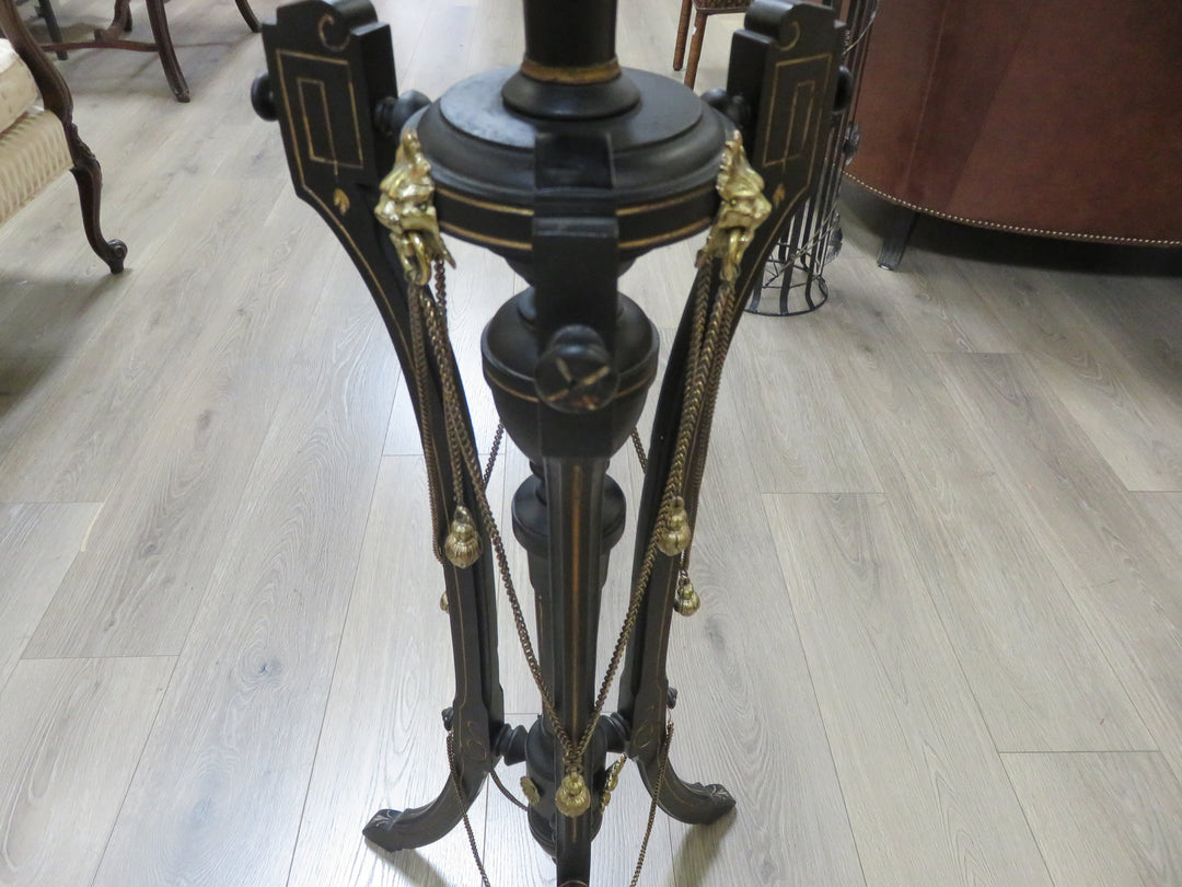 Ebonized Wood Plant Stand