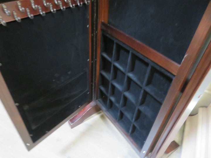 Beveled Mirror Jewelry Cabinet