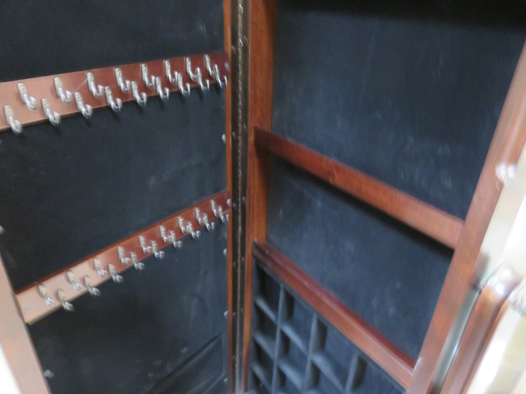 Beveled Mirror Jewelry Cabinet