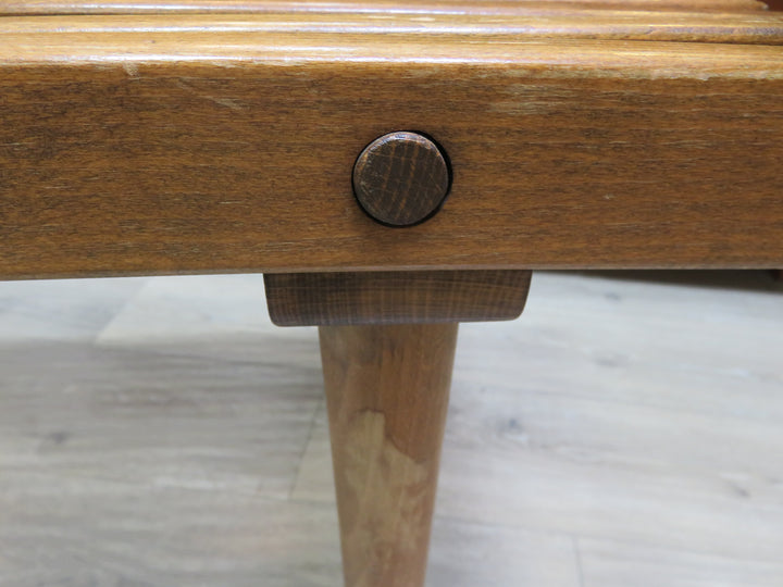 MCM Slatted Wood Bench
