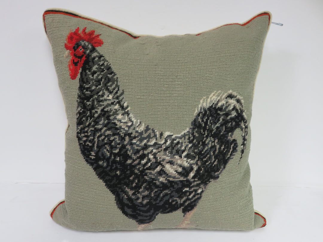 Needlepoint Throw Pillow