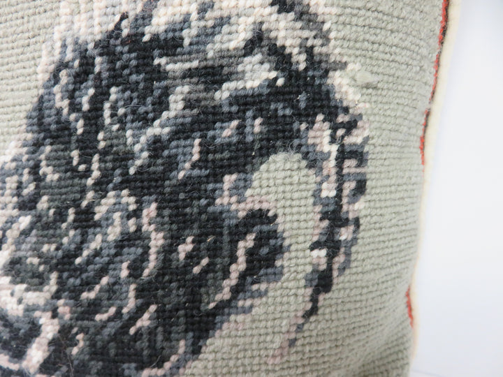 Needlepoint Throw Pillow