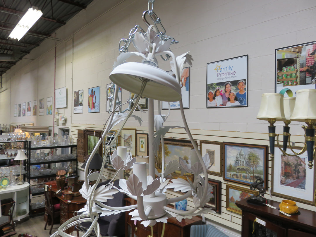 Petite White Chandelier