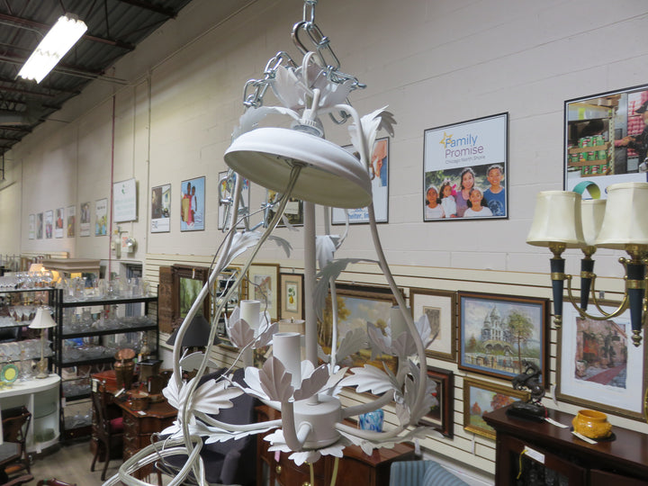 Petite White Chandelier