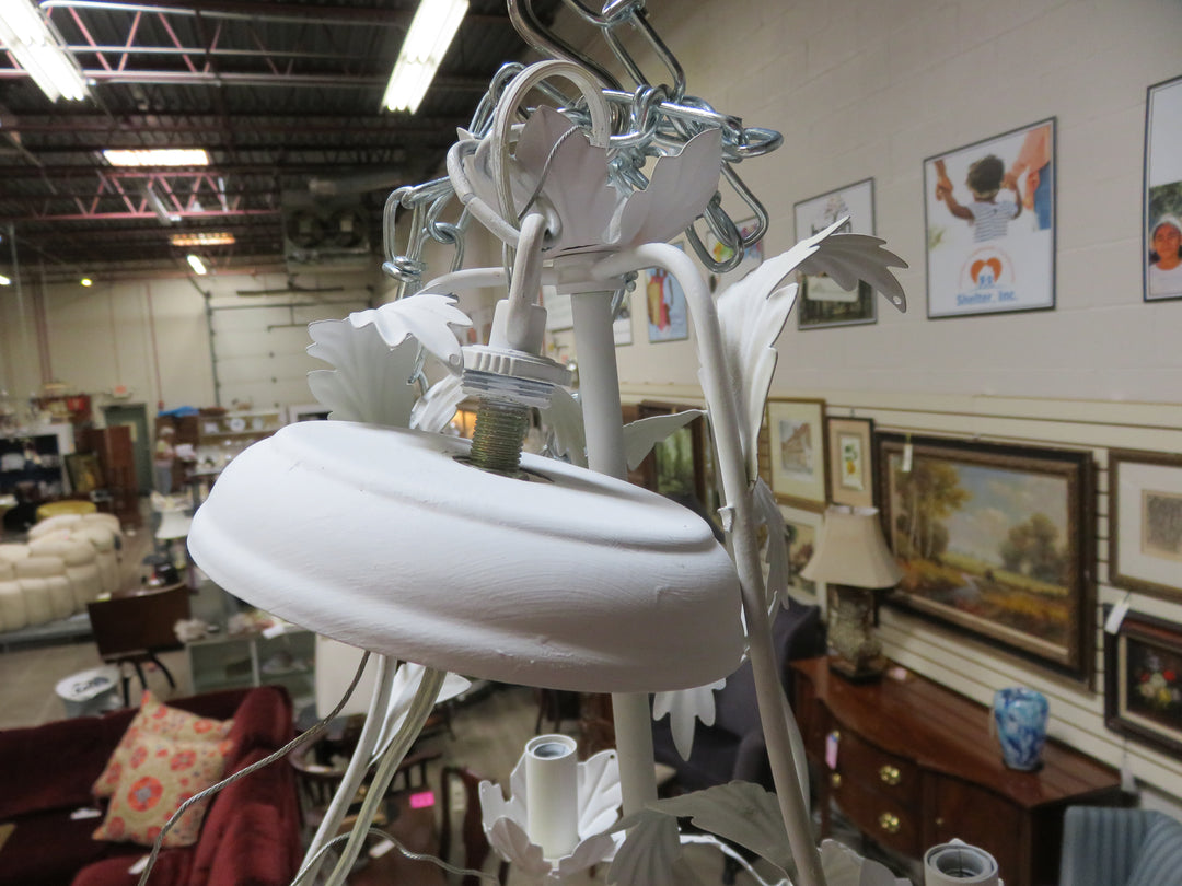 Petite White Chandelier