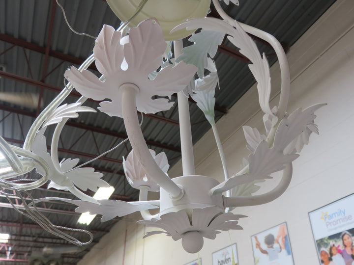 Petite White Chandelier
