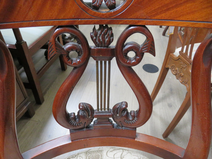 Pair of Antique Lyre Back Chairs