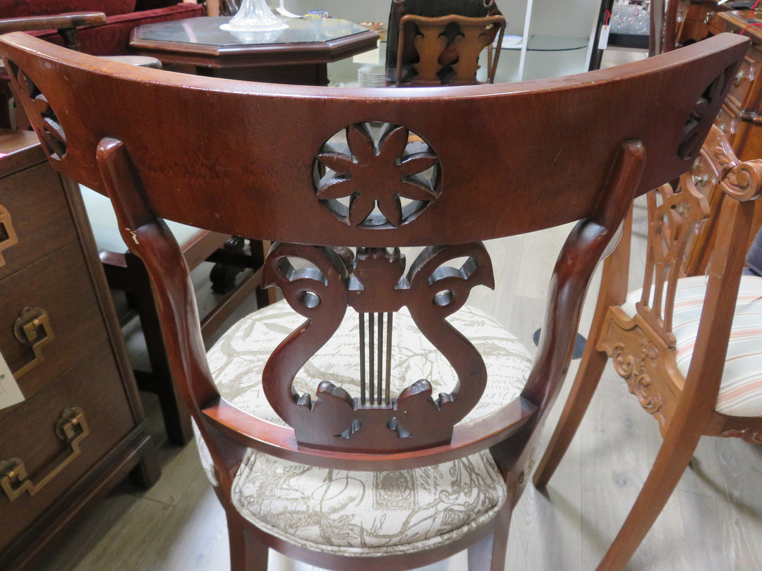 Pair of Antique Lyre Back Chairs