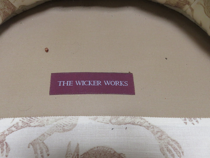 Pair Wicker Works Occasional Chairs