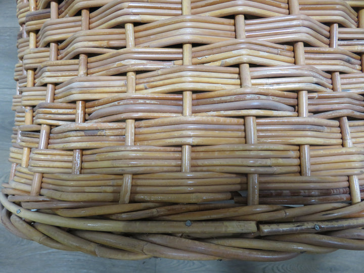 Pair Wicker Works Occasional Chairs